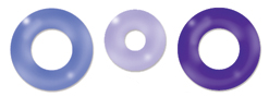 Cloud 9 Rain Dots - Eyelets - Purple